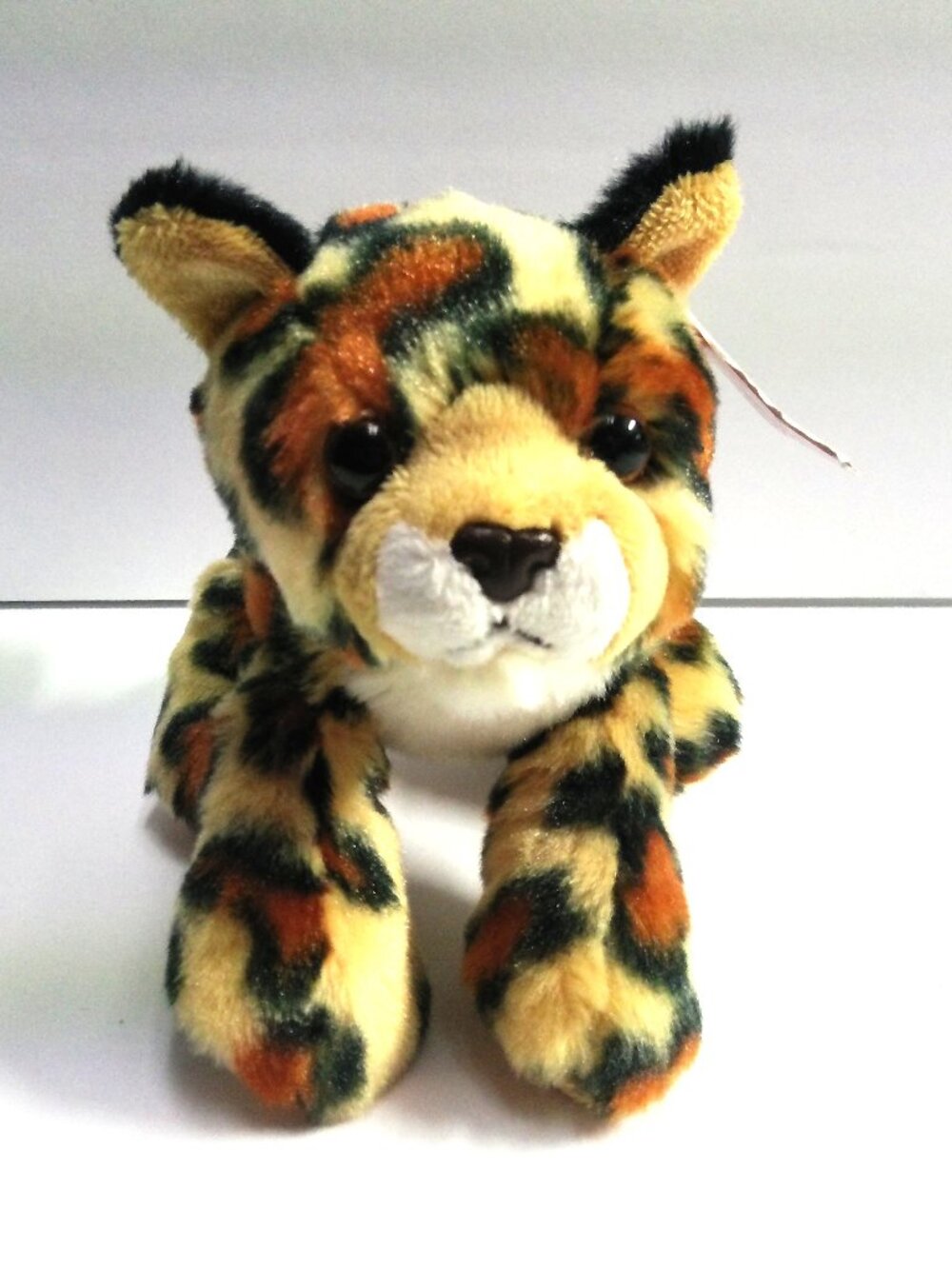 Jaguar Baby Plush Stuffed Animal by Aurora Mini Flopsie Spotted 8" Long